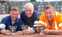 Trio celebrate 60 years' service at Russell Roof Tiles