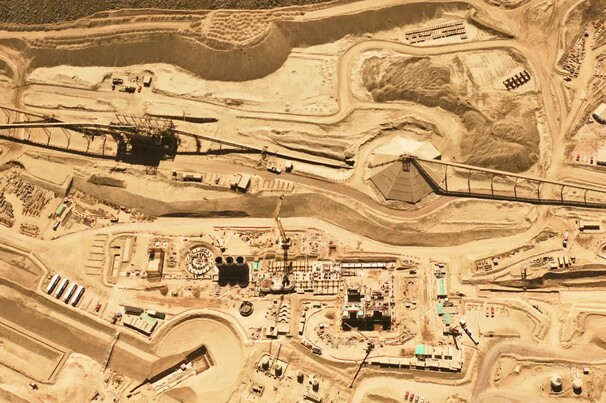 The Mantoverde open-pit mine in Chile