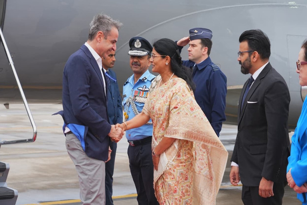 Greek PM arrives in Delhi to attend AI Impact Summit