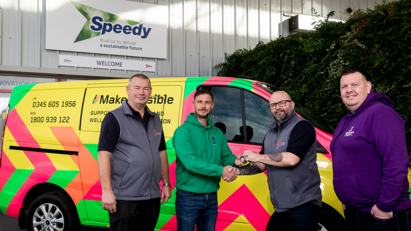 Speedy Hire donates van to Lighthouse Charity's #MakeItVisible campaign 