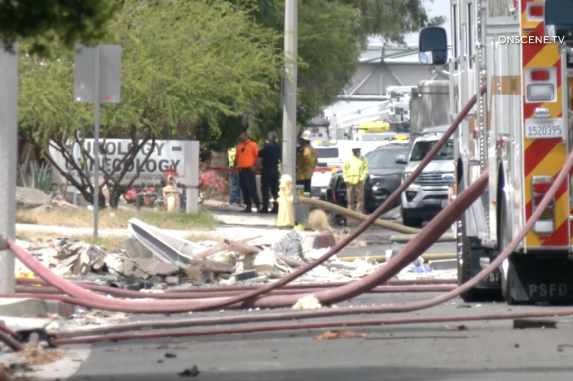 Explosion rocks Palm Springs, killing one, damaging fertility clinic