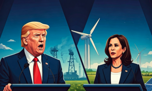 Donald Trump and Kamala Harris.