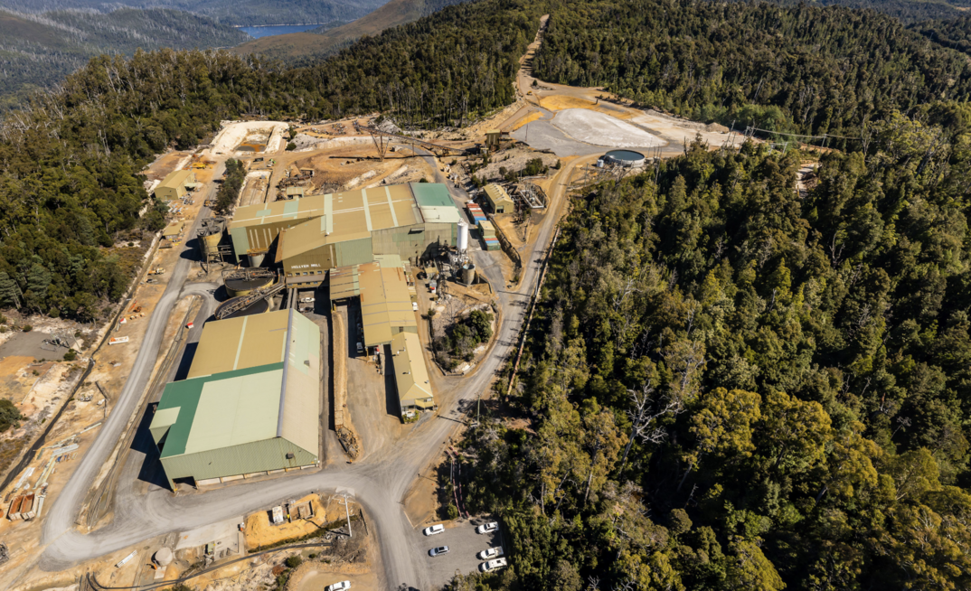The Hellyer mine in northwest Tasmania.