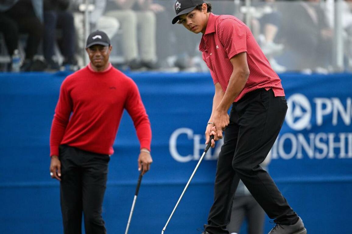 Tiger Woods' son is in the spotlight. Jack Nicklaus says a tough road lies ahead
