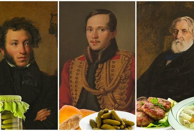 What did famous Russian writers like to eat