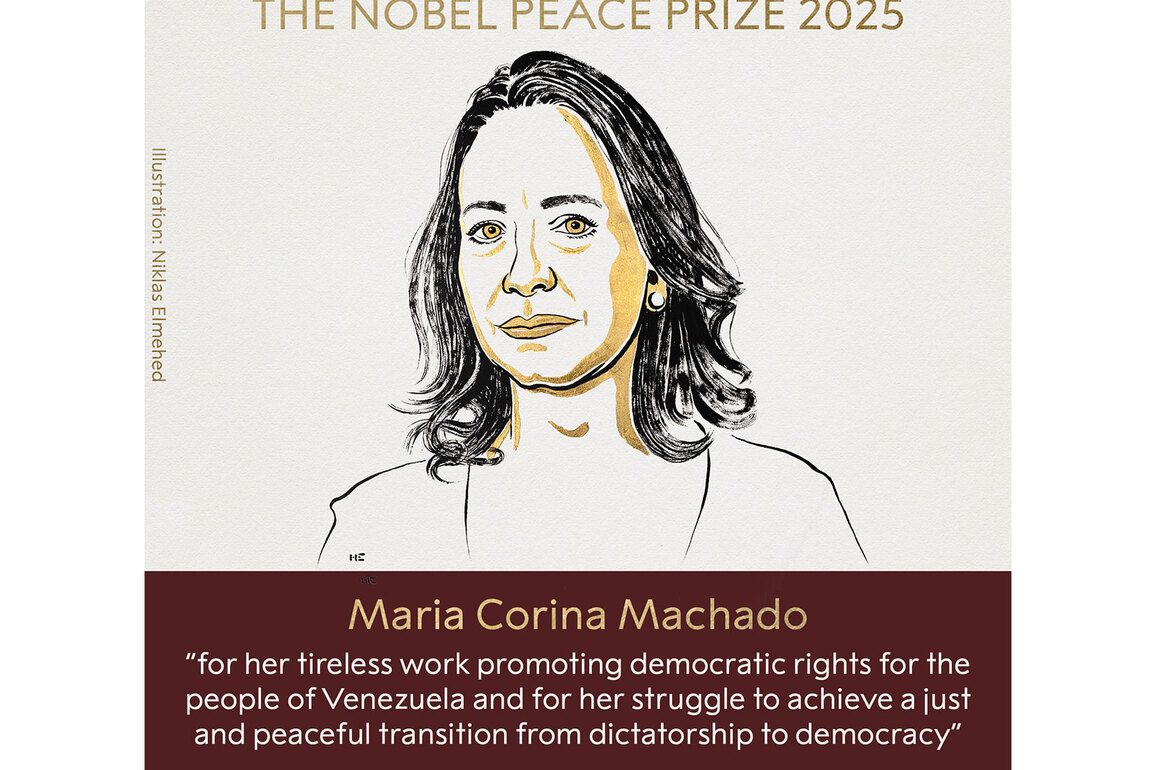 Maria Corina Machado wins Nobel Peace Prize 2025