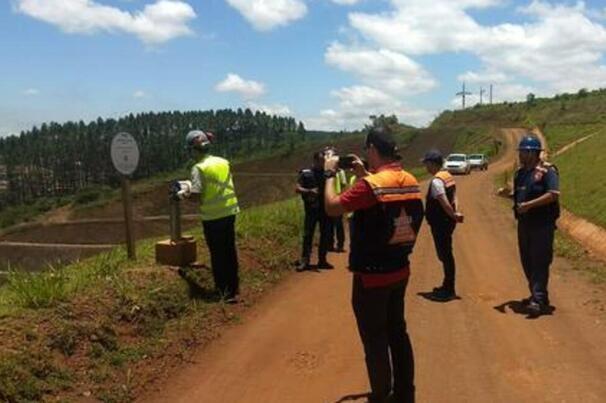 Fiscalização da ANM em barragem de mineração fiscais