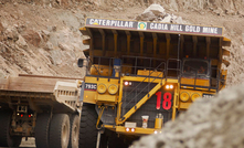 Ore haulage from Newcrest's Cadia Hill open pit in New South Wales, Australia