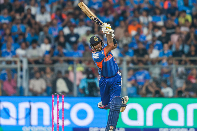 From 77/6, Suryakumar Yadav's 84 takes India to 161/9 against USA