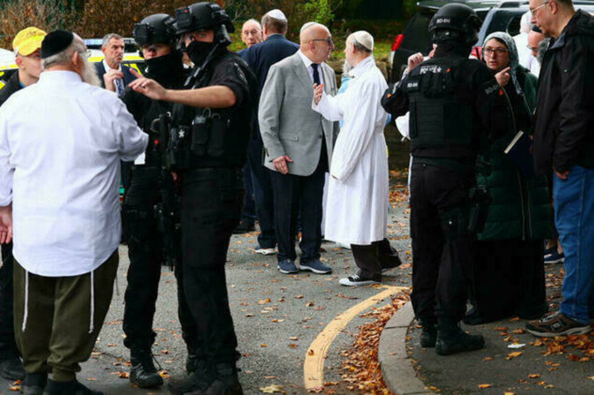 Two killed, three wounded in attack outside Manchester synagogue