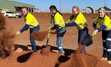 Fortescue supplied image of sod turn on Aug 16 at Christmas Creek.