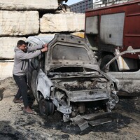 MIDEAST-WEST BANK-NABLUS-DAMAGE