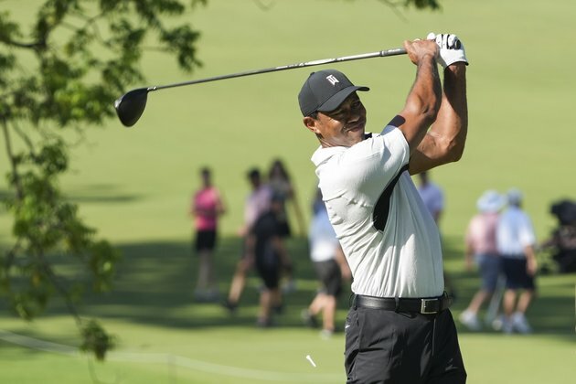 Tiger Woods hits PGA with leg 'better than 12 months ago'