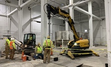  The Brokk 500’s 23ft reach allowed Drilling Service Co. to access helical pier locations that would have been challenging with traditional mono-boom equipment