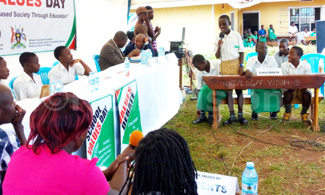 Wakiso parents tipped on children values Wakiso parents tipped on children values