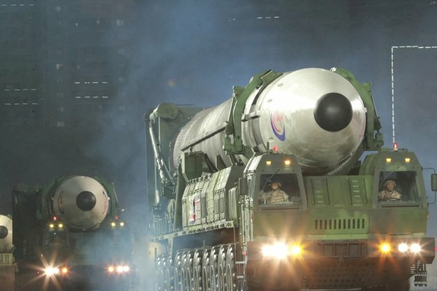 North Korea Flaunts Biggest Missiles at Nighttime Military Parade