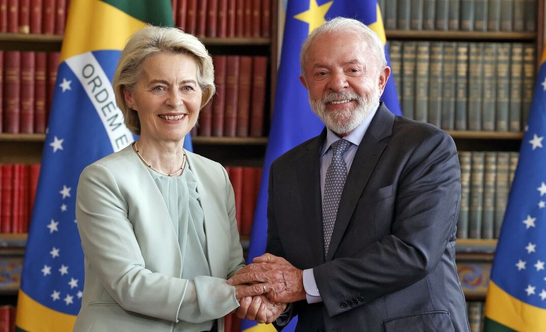 Presidente da Comissão Europeia, Ursula von der Leyen, se encontra com presidente Lula, no Rio de Janeiro
