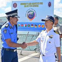 IOS SAGAR arrives in Mauritius after Phase 1 of Joint EEZ surveillance with NCG Mauritius