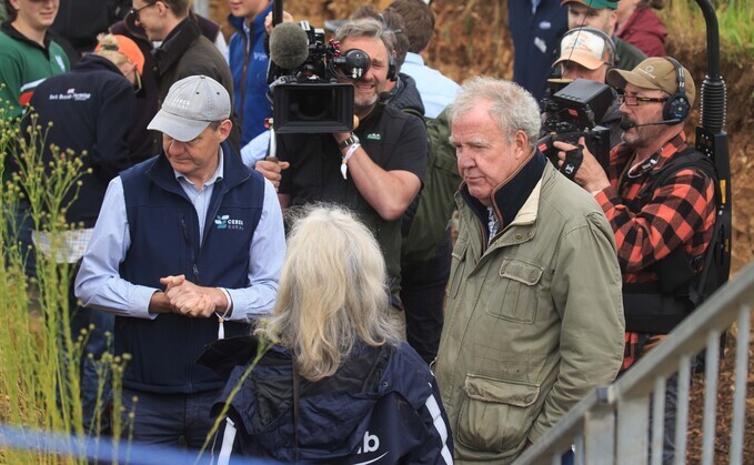 Jeremy Clarkson at Cereals, which he hosted this year at Diddly Squat Farm