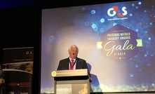  Professor Ian Plimer accepting the award in Perth