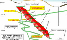 The geological modelling at Sulphur Springs has changed the project outlook