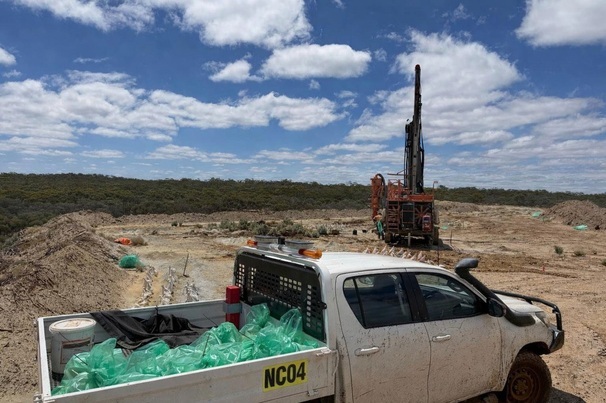 Grade controll drilling at Gibralter