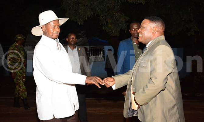 Museveni attends Ebonies' concert Museveni attends Ebonies' concert