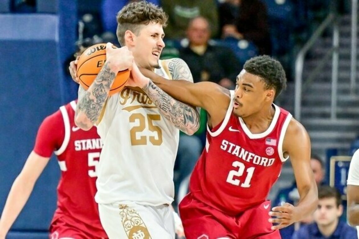 Freshman's late 3-pointer carries Notre Dame past Stanford