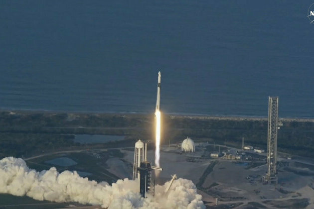 Stuck NASA astronauts one step closer to home after SpaceX crew-swap launch