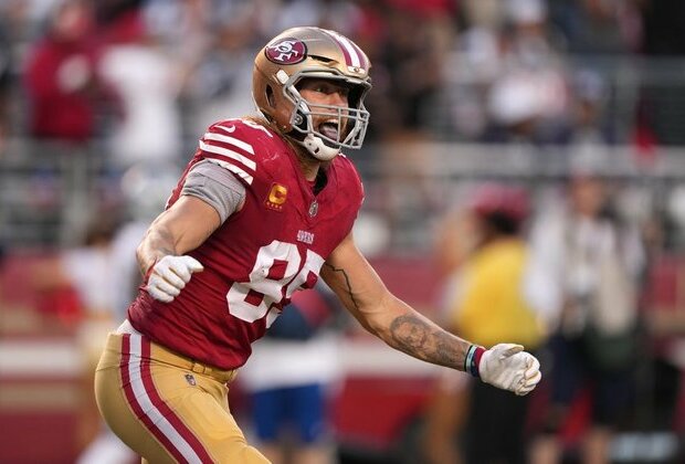 George Kittle scores 3 TDs as 49ers blow by Cowboys