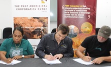  PKKP director Rehannan Chubby, Black Cat MD Gareth Solly and PKKP chair Terry Drage 