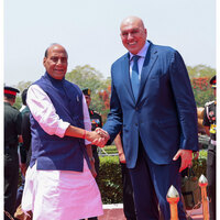 Defence Minister Rajnath Singh and his Italian counterpart Guido Crosetto hold wide ranging talks, discuss West Asia situation