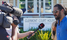  Coedie McAvoy outside Clermont Magistrates Court in Queensland.