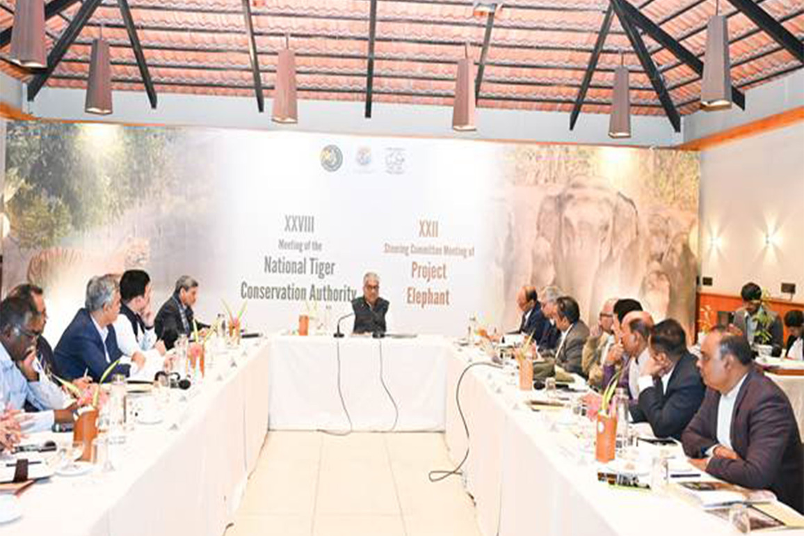 Union Environment Minister chairs NTCA and Project Elephant meetings at Sundarbans; reviews national strategies for Tiger and Elephant conservation