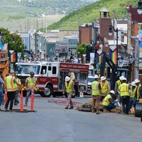 Main Street evacuated after gas line struck - Park Record