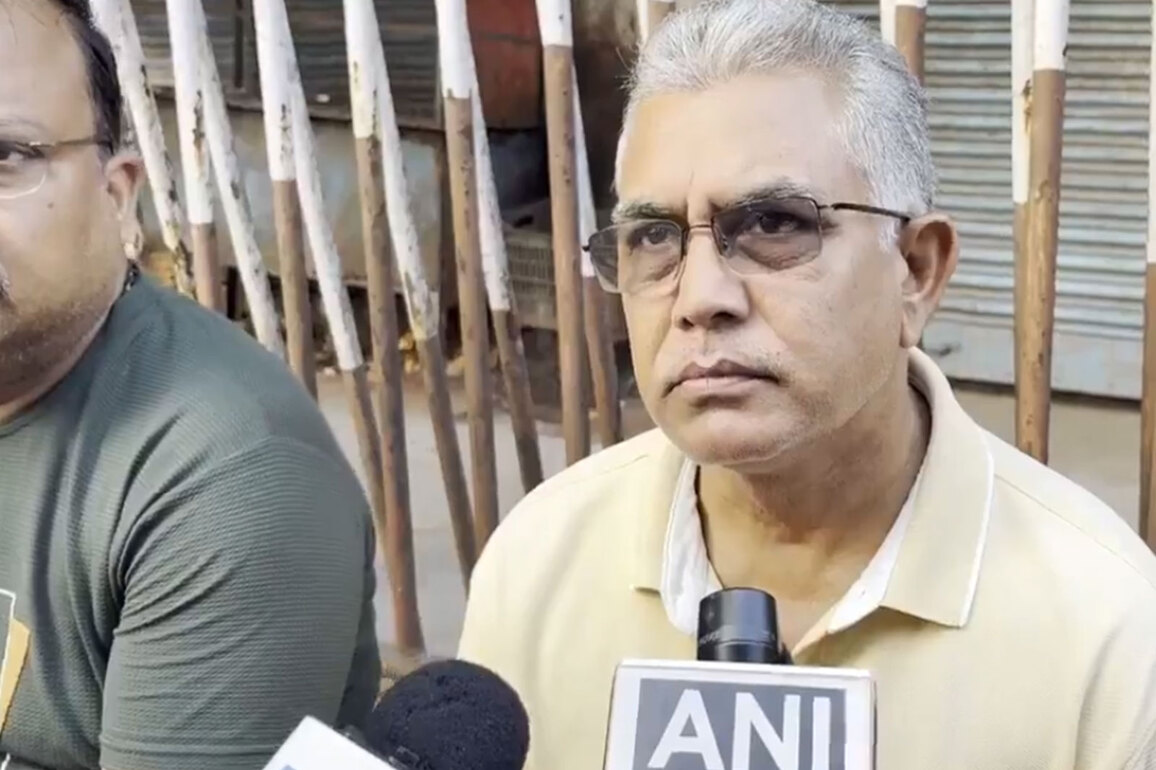 Govt revenue "eaten up" by TMC people, alleges BJP's Dilip Ghosh