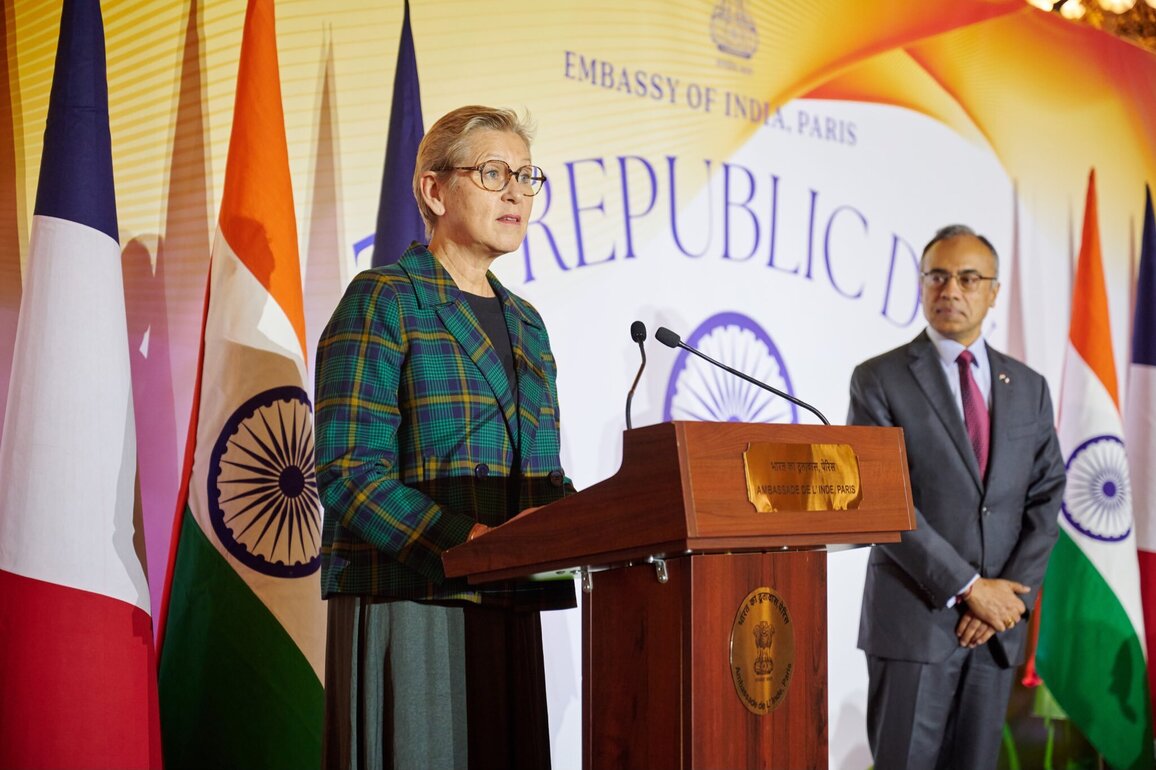 French Minister joins Republic Day celebrations at Indian Embassy