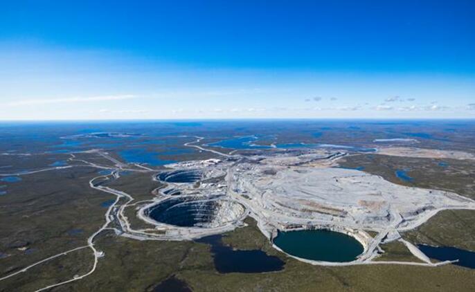 The Ekati diamond mine. Source: Arctic Canadian Diamond Company