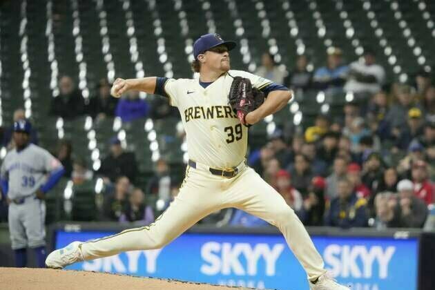 Brewers blank Royals for first win of season