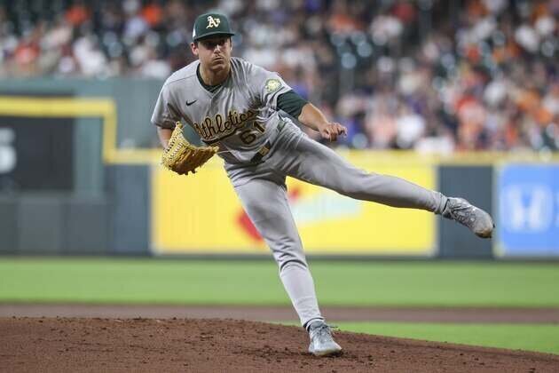 A's starter Gage Jump flourishes in combined shutout of Astros