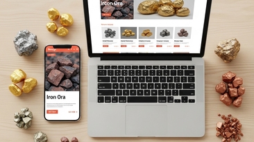 E-commerce de minérios venda digital