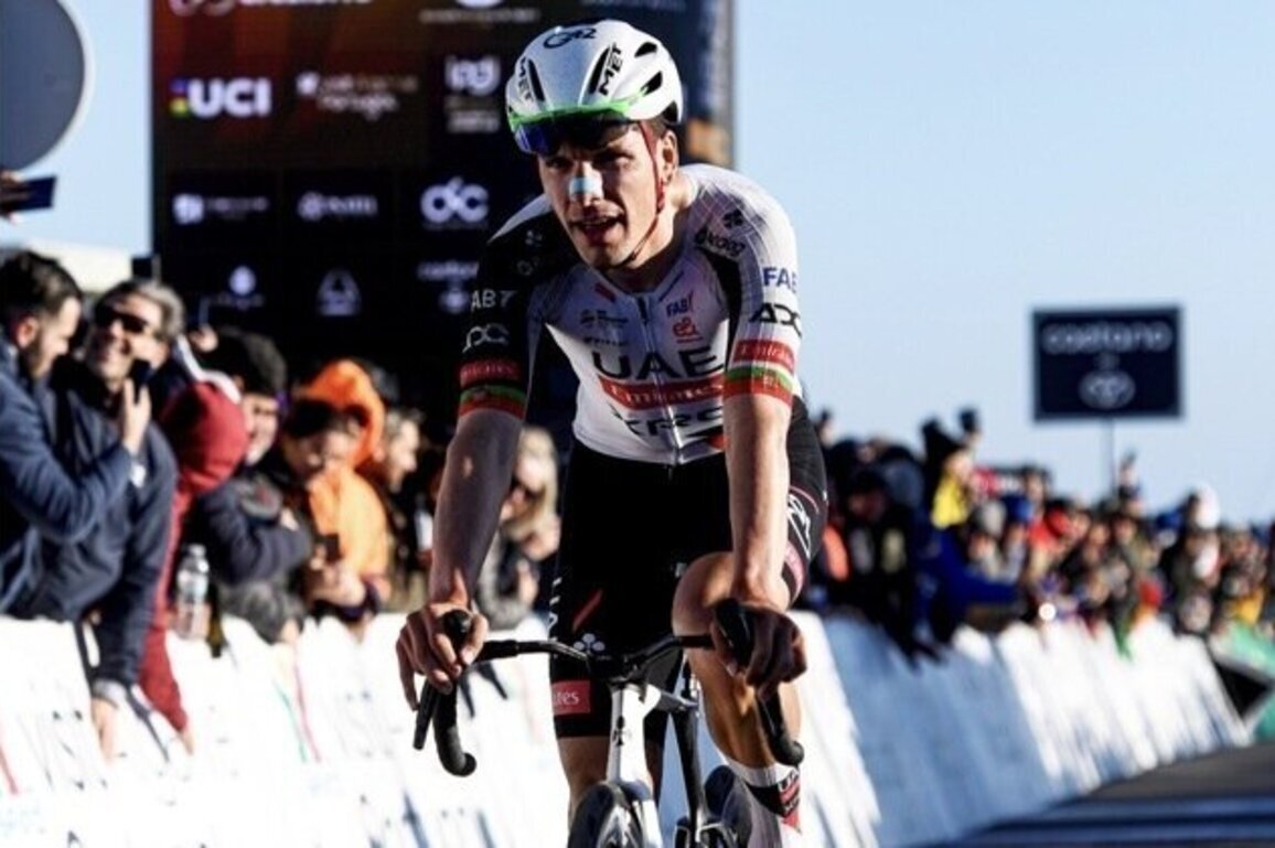 UAE Team Emirates-XRG rider 3rd on first summit finish at Volta ao Algarve