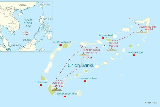 Chinese Maritime Militia on the Move in Disputed Spratly Islands