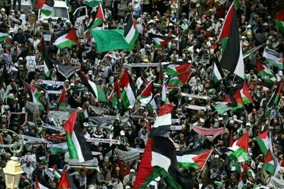 Thousands Rally in Morocco in Support of Gaza