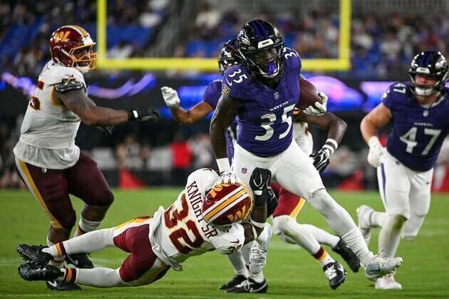NFL preseason roundup: Ravens rout Commanders to finish unbeaten