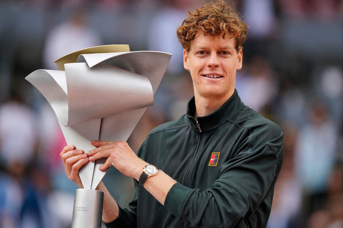 Jannik Sinner defeats Alexander Zverev in straight sets to win Madrid Open
