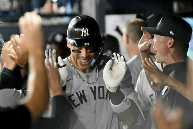 MLB roundup: Yankees hit record-tying 9 HRs, rout Rays