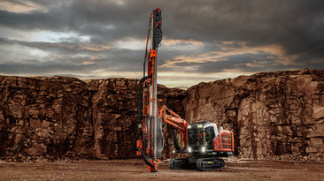 Ranger DX1010i top hammer drill rig for mining applications