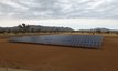 A solar farm located in regional Australia