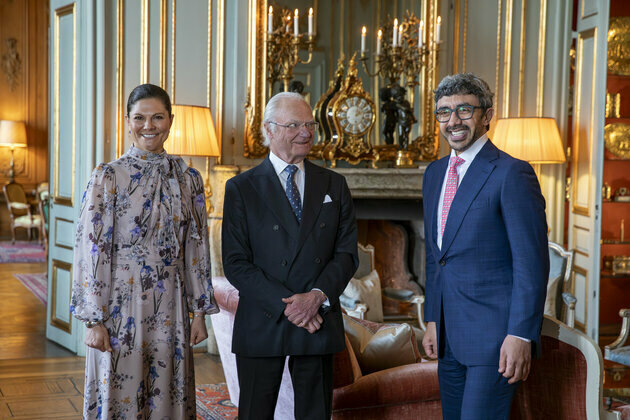 King of Sweden receives Abdullah bin Zayed in Stockholm